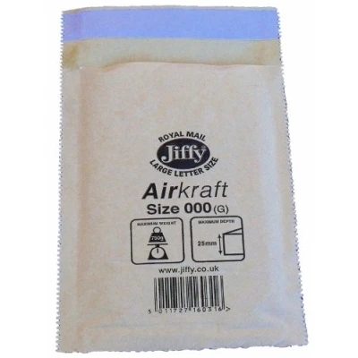 Image of 100 x JL000 Jiffy Padded Bubble Bags Envelopes 90x145mm