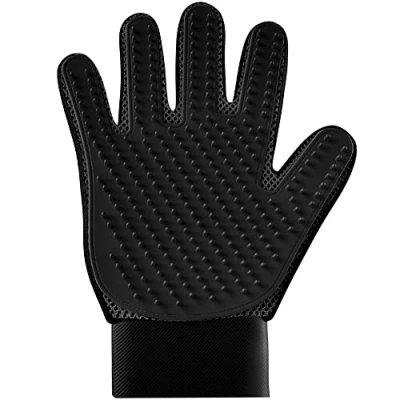 Image of KENNELS &amp; KATS Pet Grooming Glove Brush Premium De shedding For Easy, Mess free with 260 Tips Mitt Dogs, Cats, Rabbits Horses Long/Short/Curly Hair