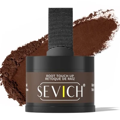 Image of Sevich Hairline Powder，Instantly Conceals Hair Loss, Root Touch Up Powder, Shadow Toppers for Women &amp; Men, Thinning Gray Hair, Windproof Sweatproof,Medium brown