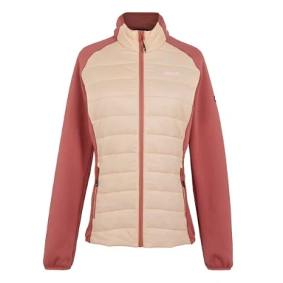 Image of Regatta Womens Clumber V Hybrid Full Zip Hooded Coat, Water Repellent, Lightweight &amp; Stretchable Jacket Perfect for Outdoors, Walking, Camping Hiking
