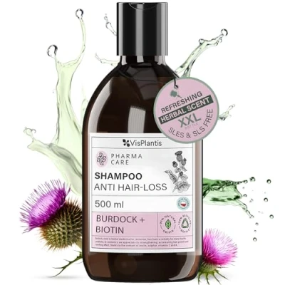 Image of Vis Plantis Pharma Care Shampoo for Hair Loss Greater Burdock and Biotin 500ml