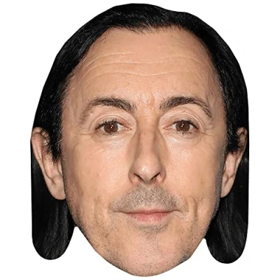 Image of Alan Cumming (Long Hair) Celebrity Mask, Flat Card Face, Fancy Dress Mask