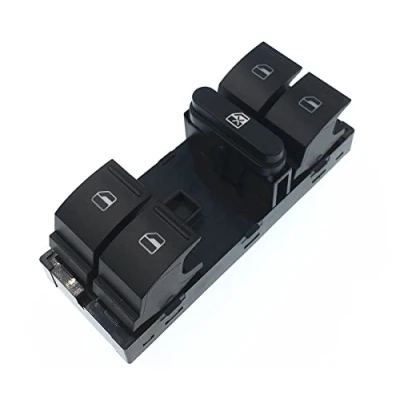 Image of HZTWFC Electric Power Master Window Switch Button OEM # 1K4959857B Fit for VW Volkswagen CC Golf Jetta Passat Tiguan 2005 2006 2007 2008 2009 2010 2011 2012 2013