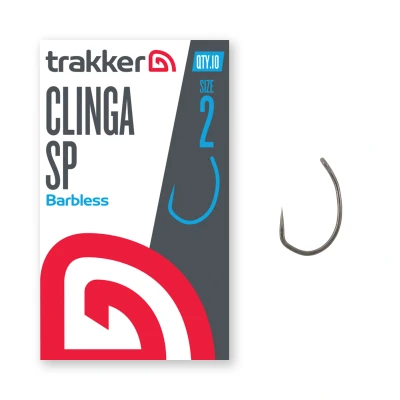 Image of Trakker Clinga SP hooks Barbless Size 2 (10 pieces) Carp