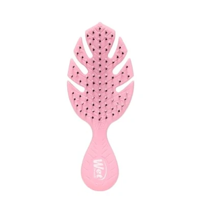 Image of WetBrush Go Green Mini Detangler Brush With Ultra Soft Intelliflex Bristles to Gently Separate Knots Ease, Wet Is Gentle on Hair, Plant Based, Suitable For All Hair Types, Pink