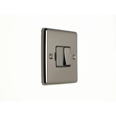 Image of EUROLITE ENHANCE BLACK NICKEL SWITCHED FUSE SPUR ENSWF BNB