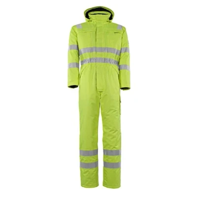 Image of Mascot Tombos Hi Vis Winter Boilersuit Overall 11119 880 Safe Arctic Mens M Yellow