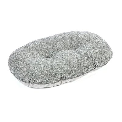 Image of Danish Design Bobble Pewter Grey Machine Washable Cable Knit Dog/Puppy Quilted Mattress 33 Inch