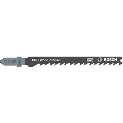 Image of Bosch 25x PRO Wood Precise T144DP Jigsaw Blade (for Softwood, Length 100 mm, Professional Accessory Jigsaw)