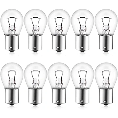 Image of Netagon Branded Long Lasting Replacement Bulbs for Cars, Vans, Vehicles PACK OF 10 (382 12V 21W BA15S Stop &amp; Tail Bulbs)