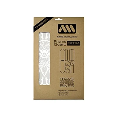 Image of All Mountain Style AMS High Impact Frame Guard Extra Protects your bike from scratches and dings, Kriss Kyle White