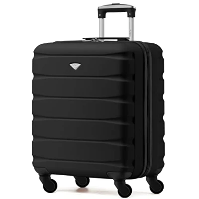 Image of Flight Knight Lightweight 4 Wheel ABS Hard Case Suitcases Cabin Carry On Hand Luggage Approved for Airlines Including British Airways &amp; Maximum Size easyJet Large Bag 56x45x25cm