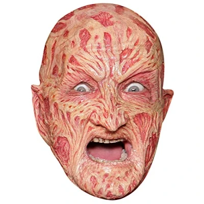 Image of FoxyPrinting Freddy Krueger Celebrity Cardboard Party Face Mask Fancy Dress
