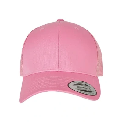 Image of Flexfit Retro Trucker Baseball Cap, Pink, One Size