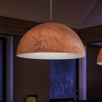 Image of Cult Designer Metal Dome Pendant Light Vintage Copper Finish, 1x E27