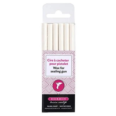 Image of Herbin 35801T Pack of 6 special wax sticks for Was Guns, White