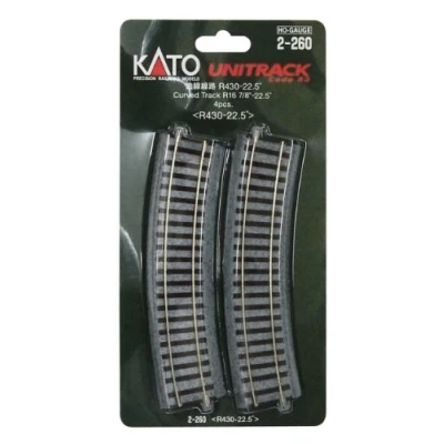 Image of Kato HO Scale 430mm 16 7/8&quot; Radius Curve 22.5 Degree (4)