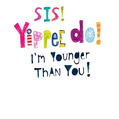 Image of Emotional Rescue Funny Sister Birthday Card, Card For Sister, Yipee Sis, Paper Salad, Multi, ZFW9481