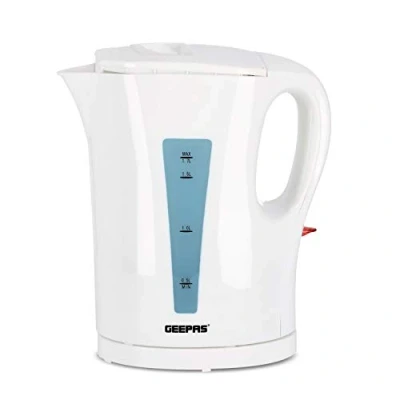 Image of Geepas Electric Kettle, 2200W Boil Dry Protection &amp; Auto Shut Off 1.7L Cordless Fast Jug Kettle for Hot Water Tea or Coffee 2 Year Warranty