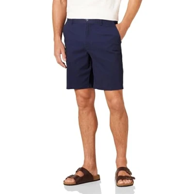 Image of Amazon Essentials Men&#039;s Slim fit 9&quot; Stretch Chino Shorts, Navy, 29W