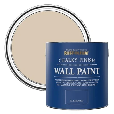 Image of Rust Oleum Light Brown Matt Emulsion Wall Paint Warm Clay 2.5L