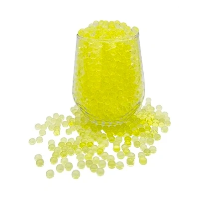 Image of KONFEN Water Beads 20000Pcs Gel Soil, Yellow Balls Jelly Crystal Ball Absorbing for Vases, 100g 7 8mm Vase Fillers Home Decorations (Yellow)