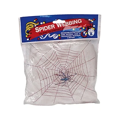 Image of Rubies 2325 Official Halloween Decoration White Spider Web Costume, Adult, 20 g, One Size