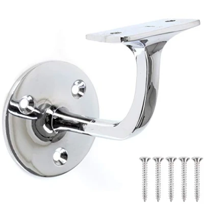 Image of 5X Chrome Handrail Brackets 63mm Wall Mounted Bannister Support