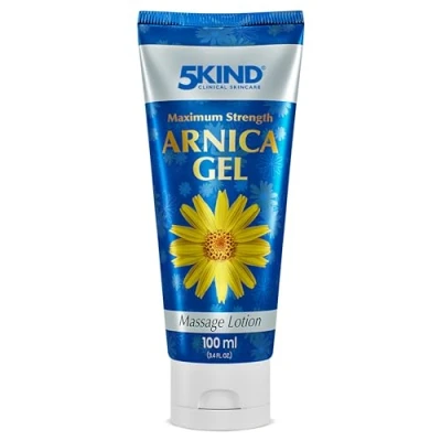 Image of 5kind Maximum Strength Arnica Gel 100ml Fast Acting for Bruising and Swelling Intensive Montana Extract Bruise Natural Muscle Rub Runners, Muscles &amp; Joints