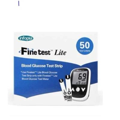 Image of Fine Test Lite Blood Glucose Strips (50 Strips)