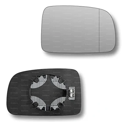Image of Less4spares Replacement Wing Mirror Glass Right Compatible with Honda HR V CR 1996 2006 CLIP ON Driver Off side Heated Blind Spot