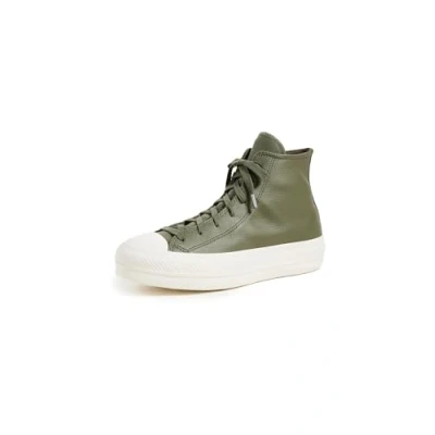 Image of Converse Women&#039;s Chuck Taylor All Star Lift Sneaker, Forest Grey, 6.5 UK