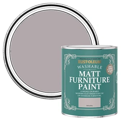 Image of Rust Oleum Purple Furniture Paint in Matt Finish Babushka 750ml