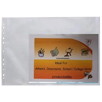Image of PROTECTAFILE A3 Deluxe Portrait 4 D Ring Binder Folder File Art Black Presentation Portfolio + 60 Sleevesdocumentation Style