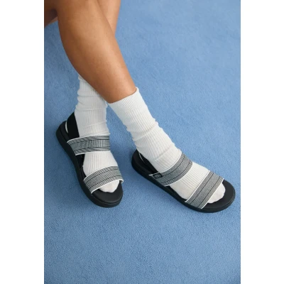 Image of KEEN Women&#039;s Elle Backstrap Wedge Sandals, Black Star White, 7.5 UK