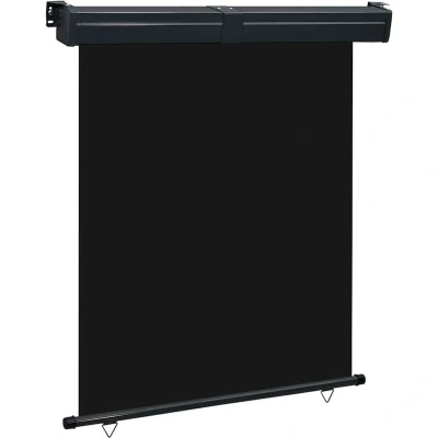 Image of vidaXL Balcony Side Awning 145x250 cm Black