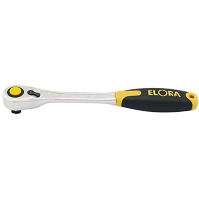 Image of Elora Fine Tooth Quick Release Soft Grip Reversible Ratchet, 1/2&quot; Sq. Dr., 270mm