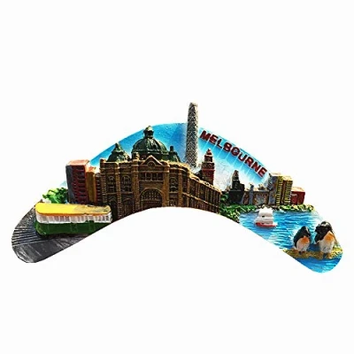 Image of Melbourne Australia 3D Fridge Magnet Travel Souvenir Gift Home Kitchen Decoration Magnetic Sticker, Refrigerator Collection