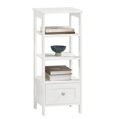 Image of SoBuy FBT91 W, Side Table End Telephone Lamp Sofa Bedside with 3 Shelves and 1 Drawer, W30 x D28 H74cm