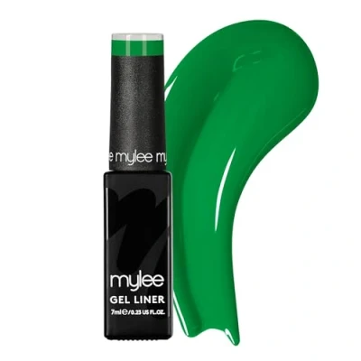 Image of Mylee Liner Gel Nail Polish 7ml [Groovy Green] With Built In Art Brush UV/LED Soak Off Manicure Pedicure for Professional, Salon &amp; Home Use Long Lasting Easy to Apply