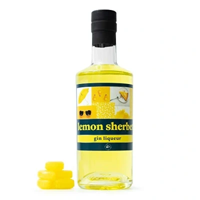 Image of Lemon Sherbet Gin by R3, Liqueur 50cl, Flavoured Gift Cocktail Mixers Alcohol Gifts Birthday Hamper Liqueur, Unusual for Women &amp; Men