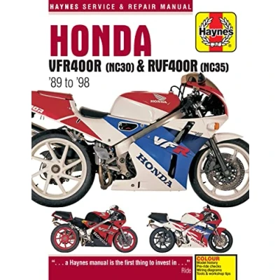Image of Honda VFR400 (NC30) &amp; RVF400 (NC35) V Fours (89 98) Haynes Manual (Paperback)