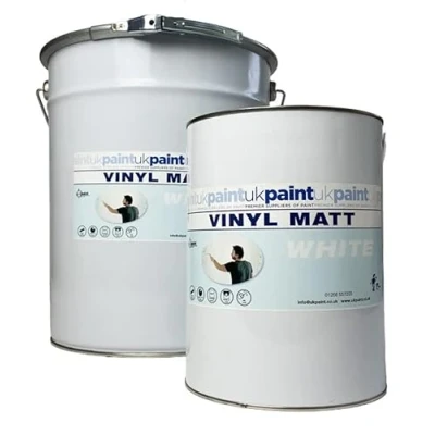Image of UK Paint Vinyl Matt Emulsion 20L Brilliant White