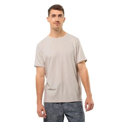 Image of Jack Wolfskin Men&#039;s Travel T M Shirt, Sea Shell, XXL
