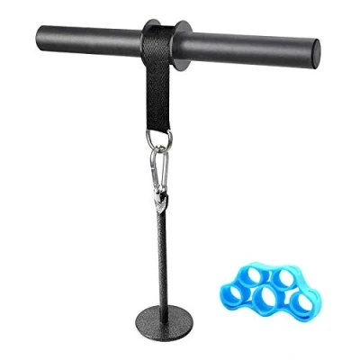 Image of Yamyshine Forearm Wrist Roller Blaster Exerciser, &amp; for Training, Workout, Fitness, Arm Strength Trainer Gym and Home (Black)