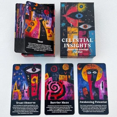 Image of soulme Inner Wisdom Oracle Cards, Intuitive, Spiritual Awakening Deck, Personal Growth Cards for Beginners
