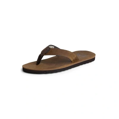 Image of Reef Men’s Voyage Le Flip Flop, Dark Brown,5 UK (37.5 EU)