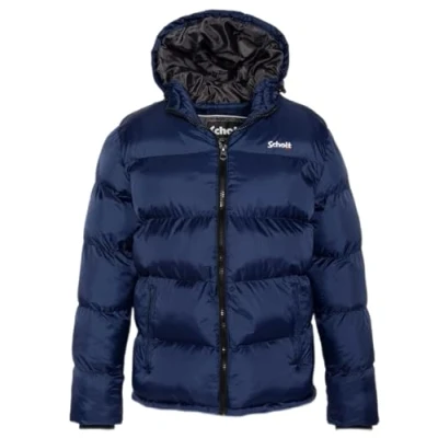 Image of Schott NYC Idaho2 Zipped Hooded Jacket, Royal Blue, M