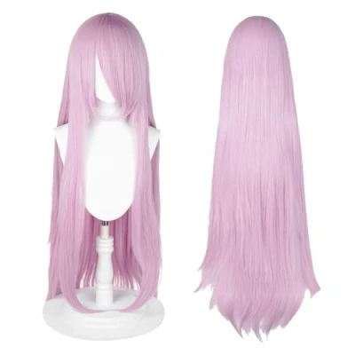 Image of 100cm / 40 Inch Long Wig, Universal Anime Costume Cosplay Perfect for Party, Daily Use, Festivals, and Halloween, Great TV, Film, Game Character (Pastel Pink)