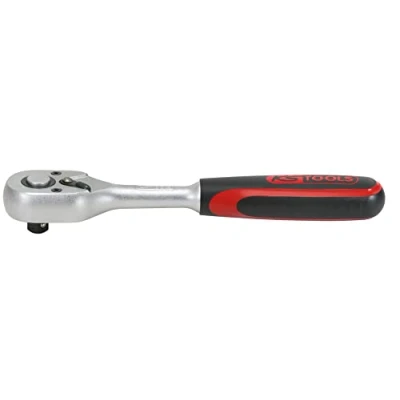Image of KS Tools 922.1590 Reversible Ratchet 1/4 Ultimate 72 Teeth Red/Black